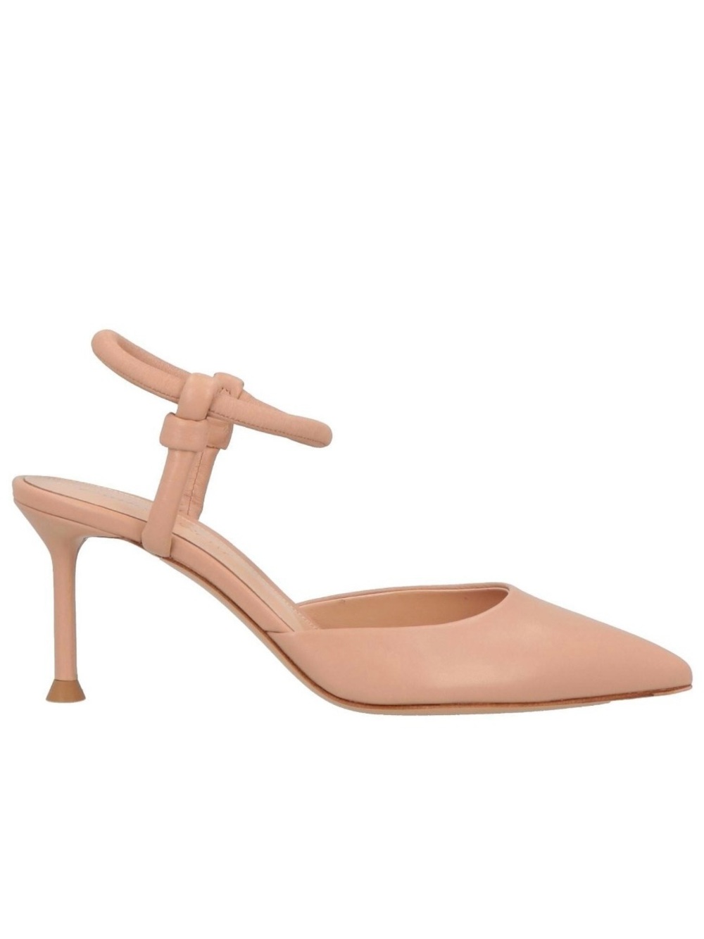 Gianvito Rossi Pointed Slingback Heel in Blush